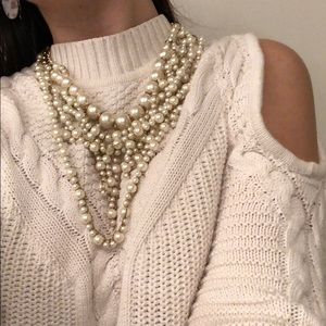 ZARA | Pearls and Gold Chain Layered Necklace